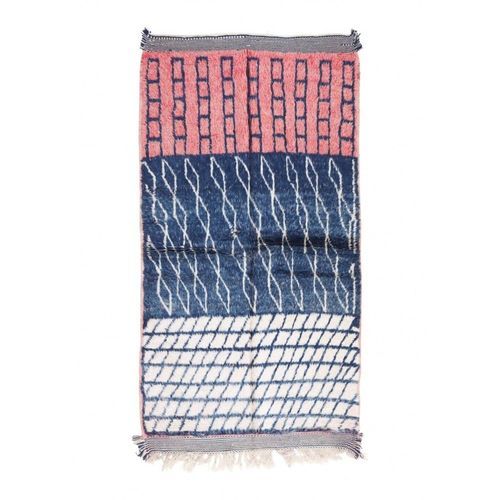 Moderner Teppich - Taznakht - MUSMUS RUGS - geometrisches Muster / Wolle / rechteckig