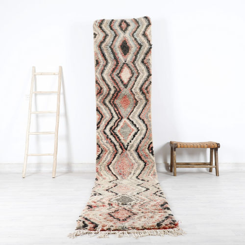 Vintage-Teppich - 64-1-3-2-5-6-15 - MUSMUS RUGS - geometrisches Muster / Wolle / rechteckig