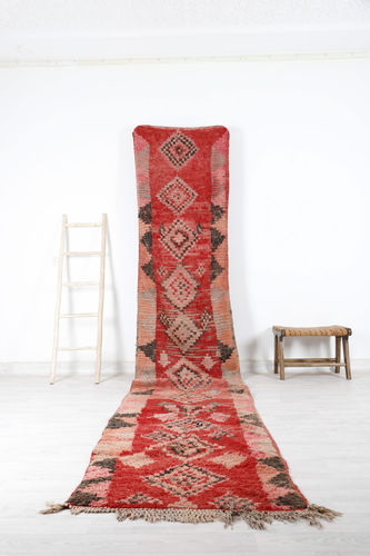 Vintage-Teppich - 64-1-3-2-5-6-1 - MUSMUS RUGS - geometrisches Muster / Wolle / rechteckig