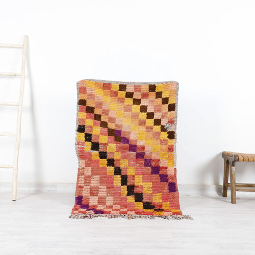 Vintage-Teppich - 64-1-3-2-5-6-15-5-2-1-1 - MUSMUS RUGS - Motiv / Wolle / rechteckig