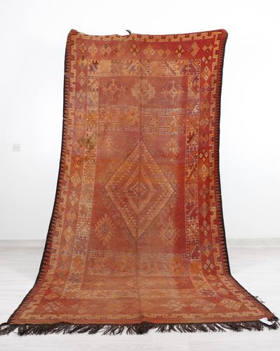 Vintage-Teppich - 64-1 - MUSMUS RUGS - geometrisches Muster / Wolle / rechteckig