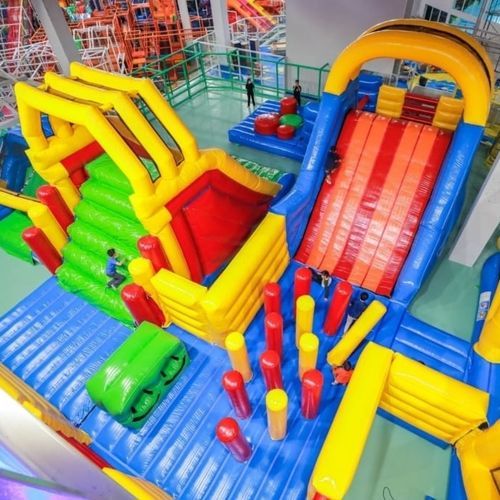 Aufblasbarer Trimm-Dich-Pfad - SPI Global Play - für öffentliche Einrichtungen / für Hochsprung / Slalom