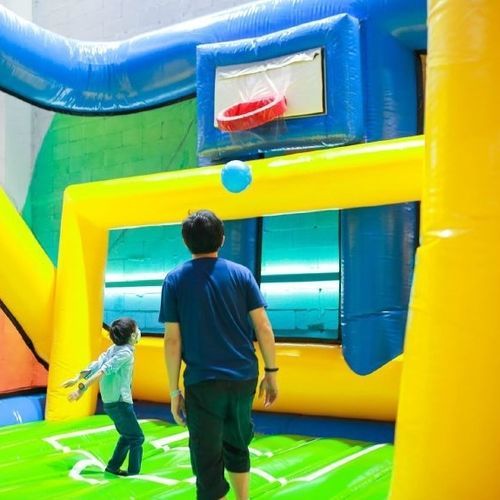 Basketballkorb für Traglufthallen - SPI Global Play - für den Innenraum / stationär / für Freizeitsport