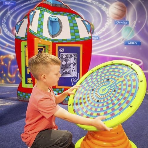 Spielpaneel mit Drehrad - SPI Global Play - für Lehrzwecke