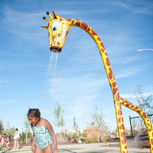Wasserstrahl-Spielplatzgerät - SPLASH  - SPI Global Play - für Aquapark / mit Skulptur