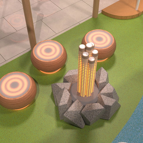 Kletterfelsen für Spielplätze - CAMPFIRE XYLOPHONE  - Play 9 Studios - für Außenbereich