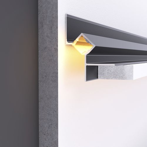 Aluminiumprofil - ILLU A - DHER - Eck / für Decke / Innenbereich
