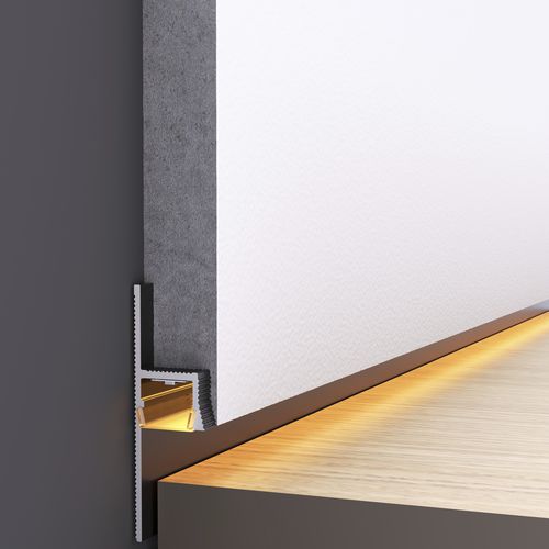 Aluminiumprofil - ILLU B - DHER - Ortgang / für Wand / für Decke