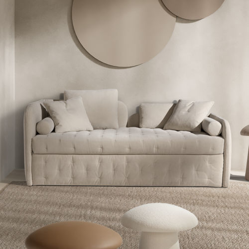 Bettsofa - NAOMY - SARTORIS by MAXDIVANI - modern / Stoff / mit abnehmbarem Bezug