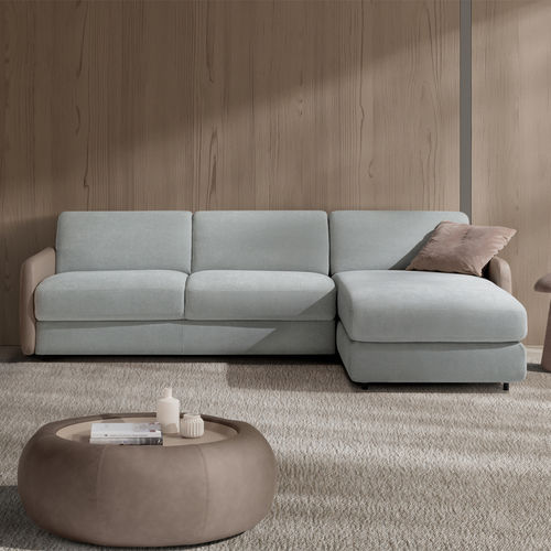 Ecksofa - FLORA - SARTORIS by MAXDIVANI - Bett / modern / Stoff