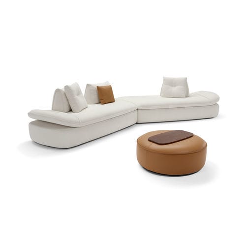 Rundes Sofa - REBECCA - SARTORIS by MAXDIVANI - Bett / modern / Stoff