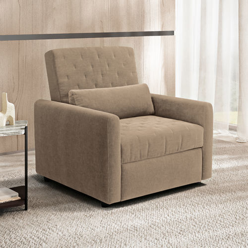 Sessel / minimalistisches Design - OLIVIA - SARTORIS by MAXDIVANI - Stoff / Holz / umbaufähig