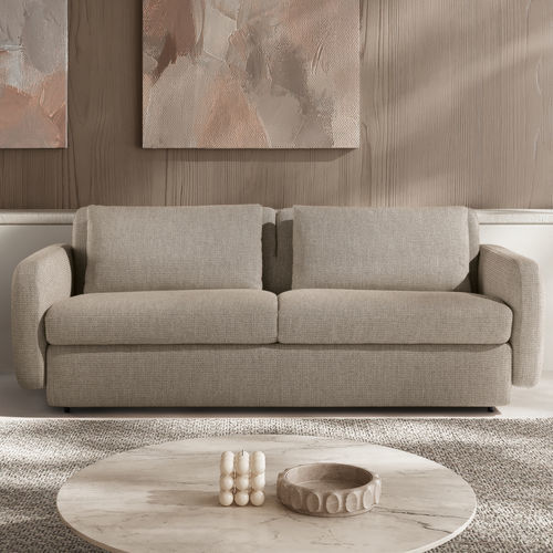 Bettsofa - PERRY - SARTORIS by MAXDIVANI - modern / Stoff / mit abnehmbarem Bezug