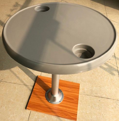 Kunststofftischplatte - Round - Foshan 1 Boat hardware Co. Ltd. - für Boot / grau