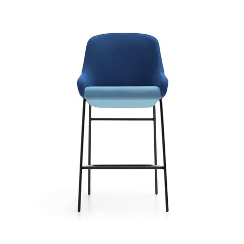 Moderner Hocker - ASTON - TM Leader Contract - Stoff / Gestell aus Metall / mit Fußstütze