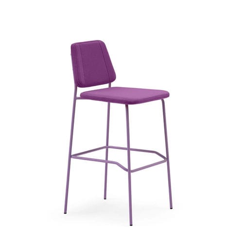 Moderner Hocker - JADE - TM Leader Contract - Stoff / Gestell aus Metall / mit Fußstütze