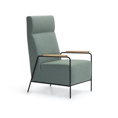 Moderner Sessel - ADA - TM Leader Contract - Stoff / Metall / Holz