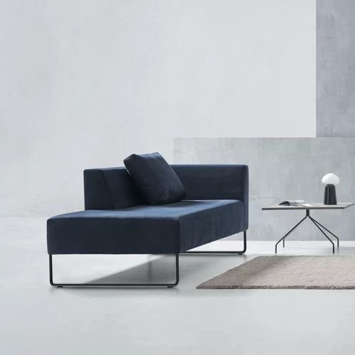 Moderne Récamiere - MANS - TM Leader Contract - Stoff / Massivholz / Stahl