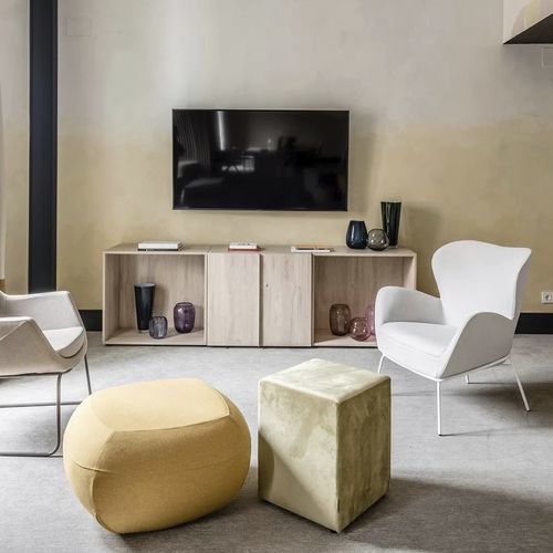 Modernes Sitzkissen - DADO - TM Leader Contract - Kiefer / MDF / Stoff