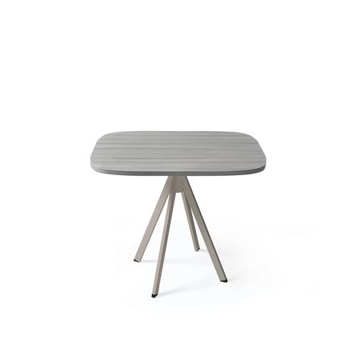 Moderner Couchtisch - ARISA - TM Leader Contract - Massivholz / melaminbeschichtet / Gestell aus Metall