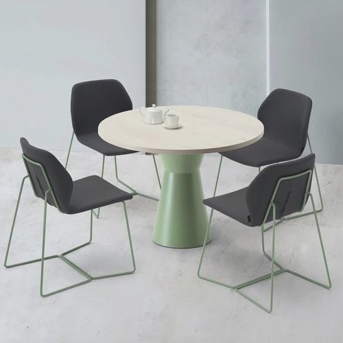 Moderner Couchtisch - NUN - TM Leader Contract - MDF / Massivholz / Gestell aus Metall