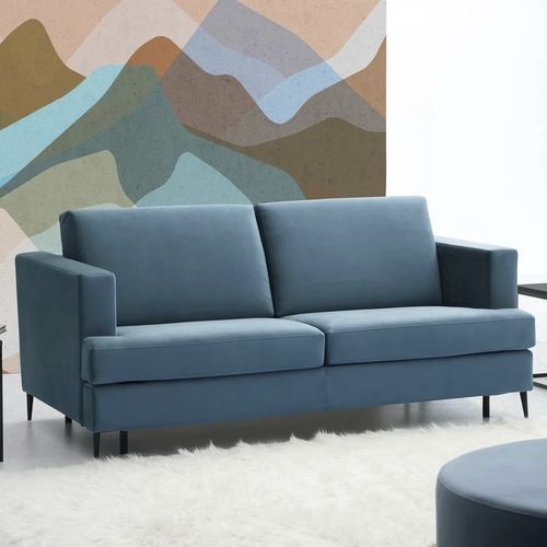 Bettsofa - JANN - TM Leader Contract - modern / Stahl / grau