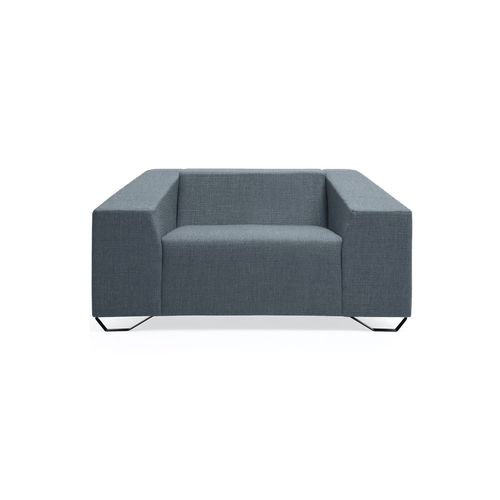 Moderner Sessel - DRAKEN - TM Leader Contract - Stoff / Metall / blau