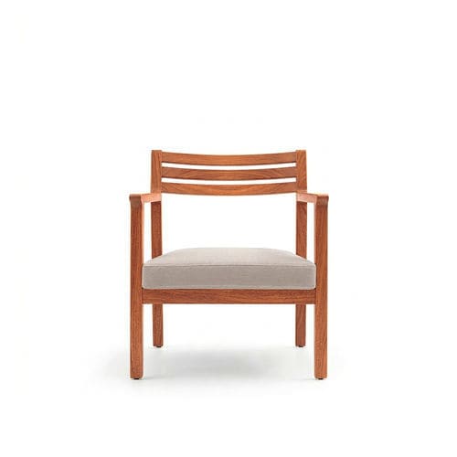 Moderner Sessel - ELVA - TM Leader Contract - Stoff / Holz / Polster