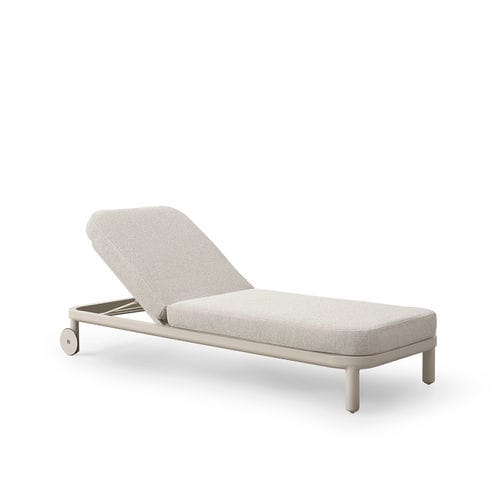 Moderne Sonnenliege - ELISE - TM Leader Contract - Stoff / lackiertes Aluminium / für Terrasse