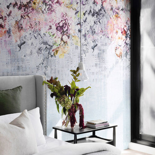 Moderne Tapete - Glass Flower - SPAGHETTIWALL - Zellulosefaser / Vlies / Blumenmotiv