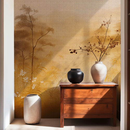 Moderne Tapete - Mirror - SPAGHETTIWALL - Zellulosefaser / Vlies / Naturmotiv