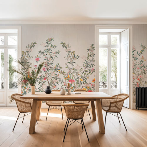 Moderne Tapete - Bliss - SPAGHETTIWALL - Zellulosefaser / Vlies / Blumenmotiv