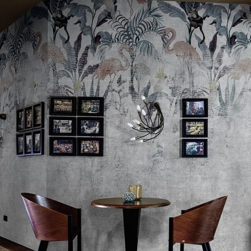 Moderne Tapete - Old palace - SPAGHETTIWALL - Naturmotiv / grau / mehrfarbig