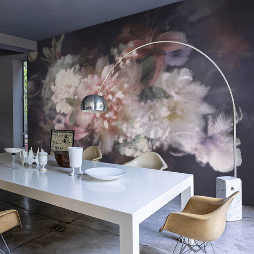 Moderne Tapete - Fleur de Jardin - SPAGHETTIWALL - Zellulosefaser / Vlies / Blumenmotiv