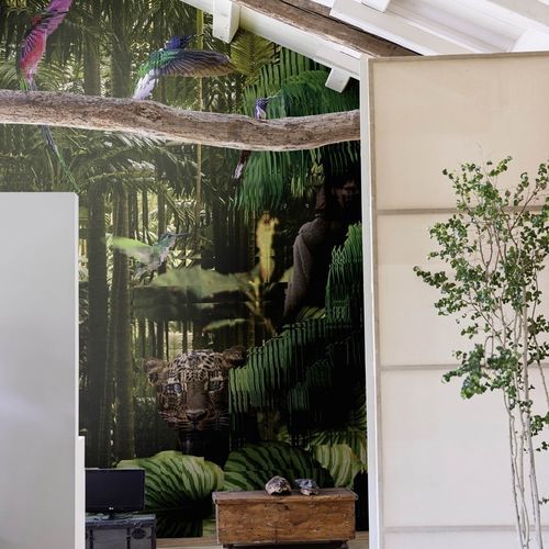 Moderne Tapete - Jungle - SPAGHETTIWALL - Zellulosefaser / Vlies / Naturmotiv