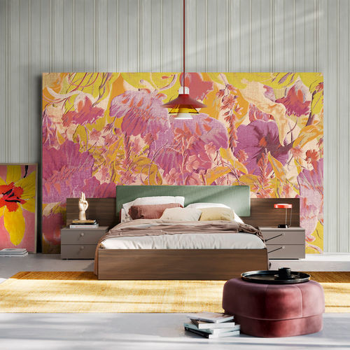 Moderne Tapete - Bloom Vibration - SPAGHETTIWALL - Zellulosefaser / Vlies / Blumenmotiv