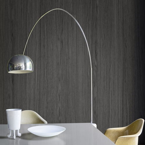 Moderne Tapete - Termo - SPAGHETTIWALL - einfarbig / Holzoptik / braun