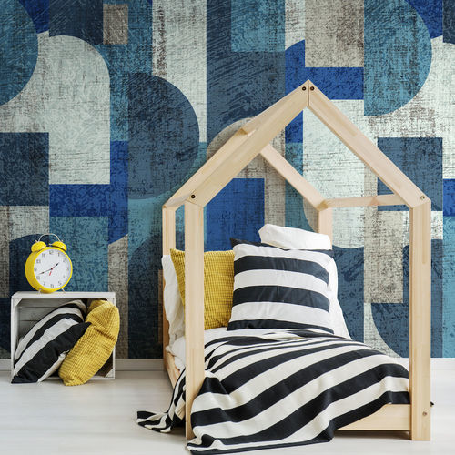 Moderne Tapete - Frames - SPAGHETTIWALL - Zellulosefaser / Vlies / geometrisches Muster