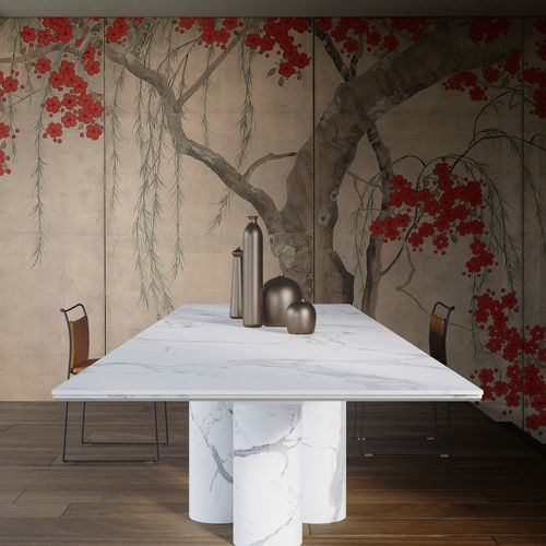 Moderne Tapete - Okinawa - SPAGHETTIWALL - Zellulosefaser / Vlies / Blumenmotiv