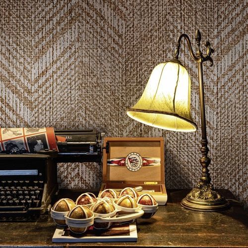 Moderne Tapete - Thorn - SPAGHETTIWALL - Motiv / blau / braun