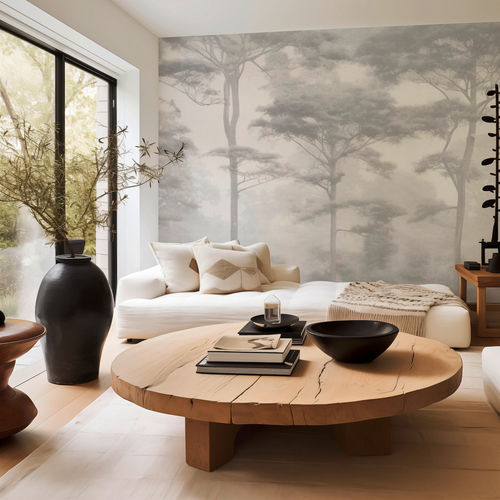 Moderne Tapete - Pineta - SPAGHETTIWALL - Vlies / Naturmotiv / grau