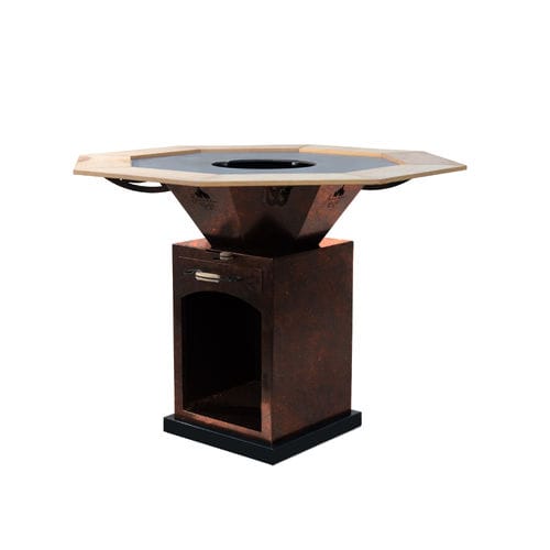 Garten-Feuerstelle / Holz - Fernand 700 - FBC-TONTON GLOUTON - Holzkohle / Cortenstahl / andere Formen