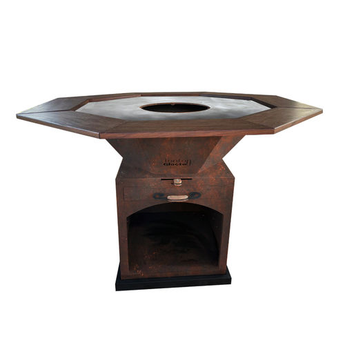 Garten-Feuerstelle / Holz - Fernand 1200 - FBC-TONTON GLOUTON - Holzkohle / Cortenstahl / andere Formen