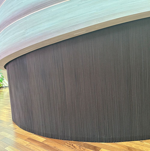 Kettengliedvorhang - QKCLC-07 Gery-Gloss - HEBEI JOINWIN ARCHITECTURAL DESIGN CO.,LTD - einfarbig / Aluminium
