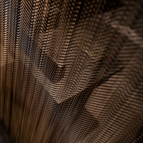 Drahtgewebevorhang - QKMCD-03 - HEBEI JOINWIN ARCHITECTURAL DESIGN CO.,LTD - einfarbig / Aluminium / Kupfer