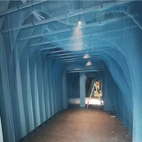 Drahtgewebevorhang - QKMCD-09 - HEBEI JOINWIN ARCHITECTURAL DESIGN CO.,LTD - einfarbig / Aluminium / Kupfer