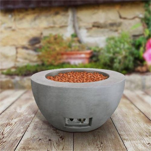 Garten-Feuerstelle / Propan - HLQ-2002 - Guangdong Ronglin New Material technology .Co.,Ltd - Metall / Beton / rund