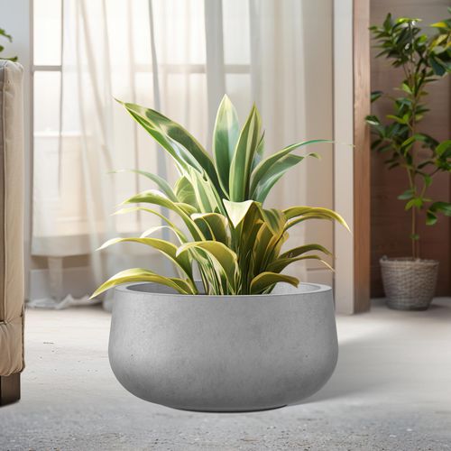 Glasfaser-Pflanzkübel - RC-1003 - Guangdong Ronglin New Material technology .Co.,Ltd - Beton / rund / maßgefertigt