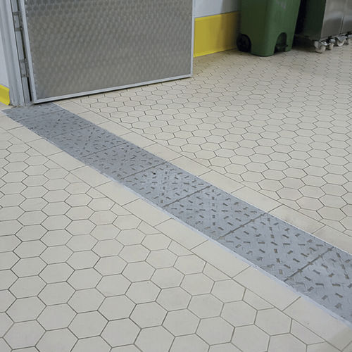 Edelstahl-Blindenleitplatte - Vibroser
