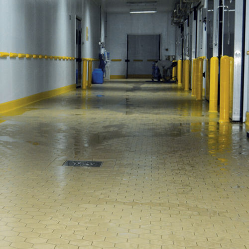 Sicherheits-Sperrpfosten - Vibroser - stationär / Acryl / für öffentliche Bereiche